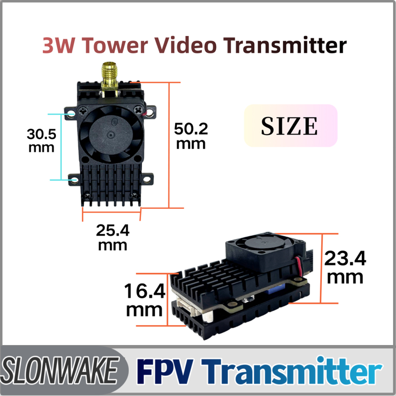 Fpv Drone Receiver - SLONWAKE 5.8G 3000mW Simulação VTX FPV